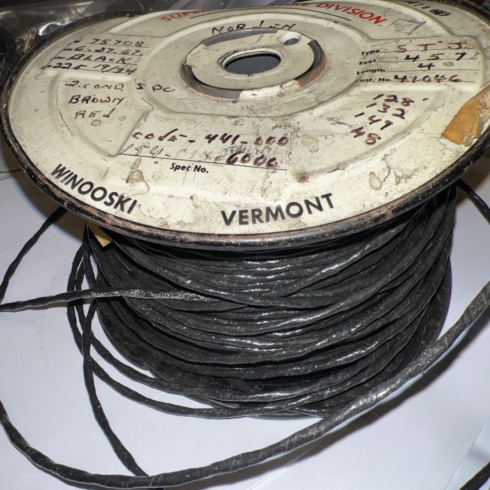 Teflon high temperature wire military grade 457 Feet 2 Conductor Silver shield