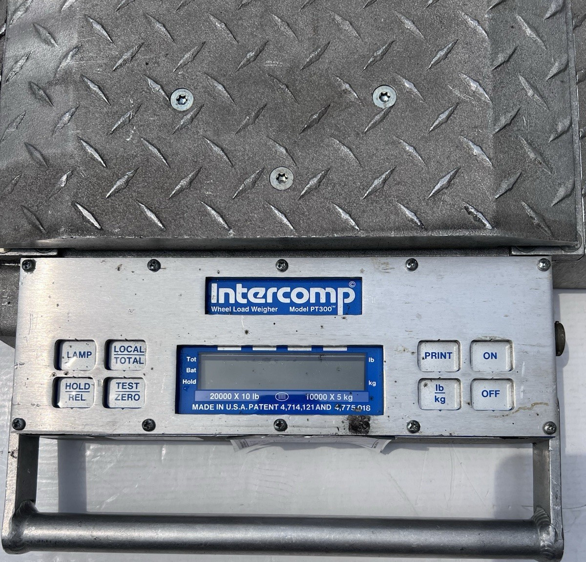 Intercomp PT300 portable wheel load scale 20,000 lb (1 Pieces)