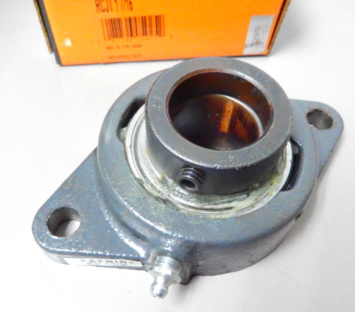 Timken Fafnir RCJT 1 7/16 Flange Mount Bearing 2 Bolt Eccentric Locking Collar