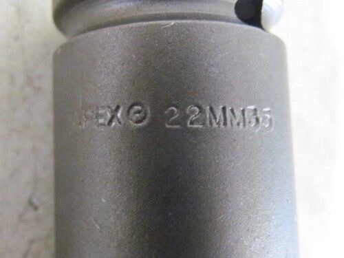 Apex USA 22MM35 22 mm 1/2″ Drive 6 pt Deep Well Socket NEW
