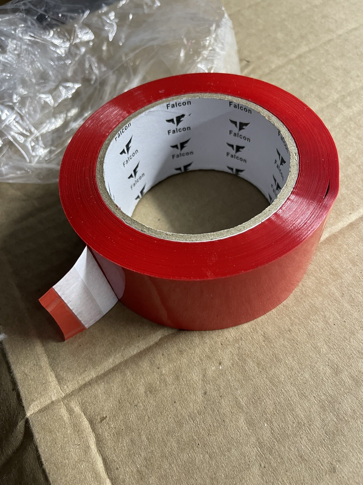 Falcon Tape Red, 2 in x 100 yd, 1.9 mil, 36 rolls per case
