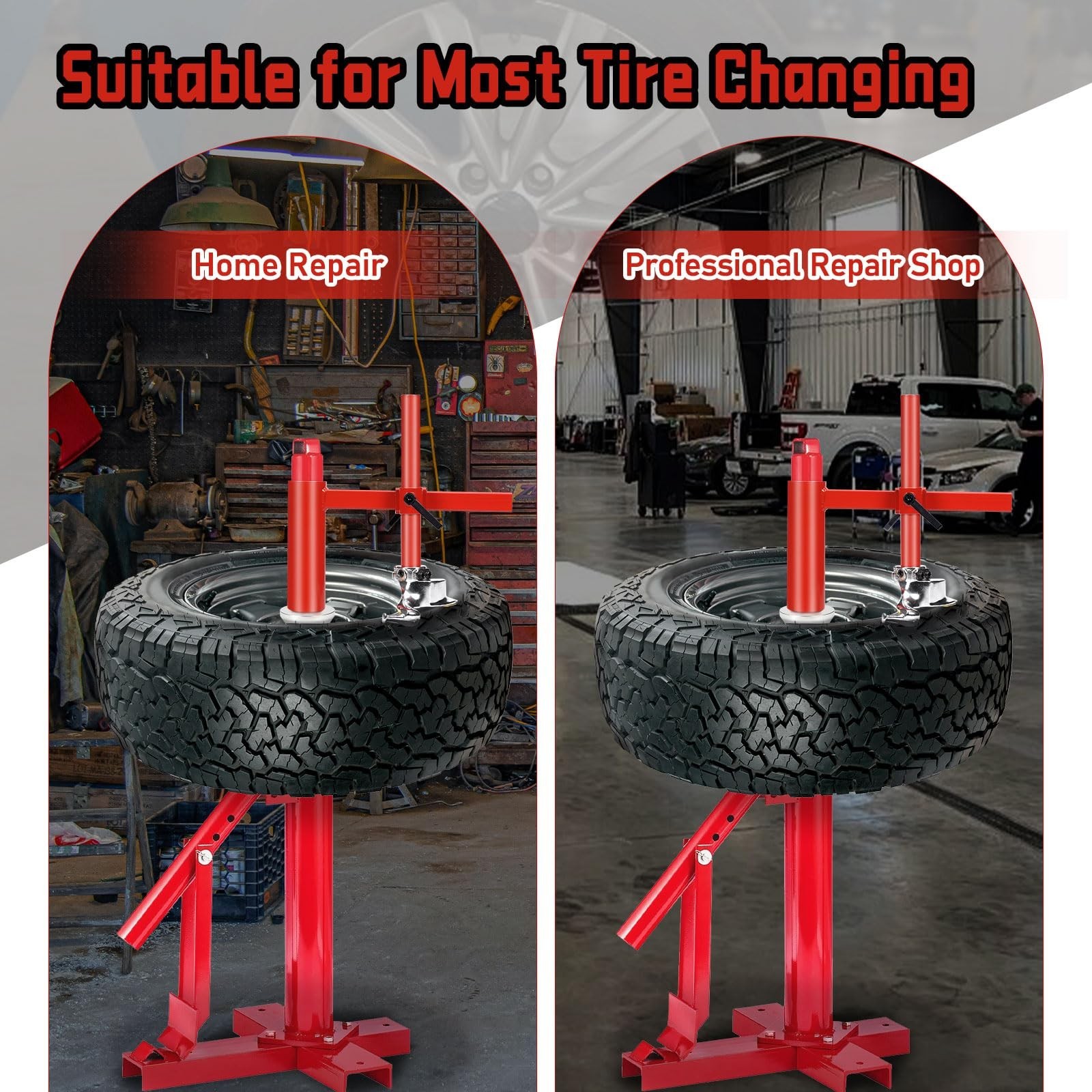 Upgraded Manual Tire Changer Duck Head Kit with Centering Cone, Cast Steel Du…