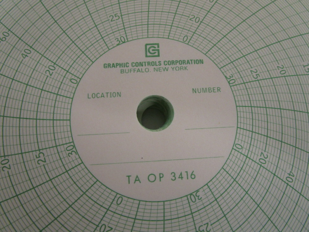 Graphic Controls PN-00430728 Recording Charts PN00430728 (Pack of 100)