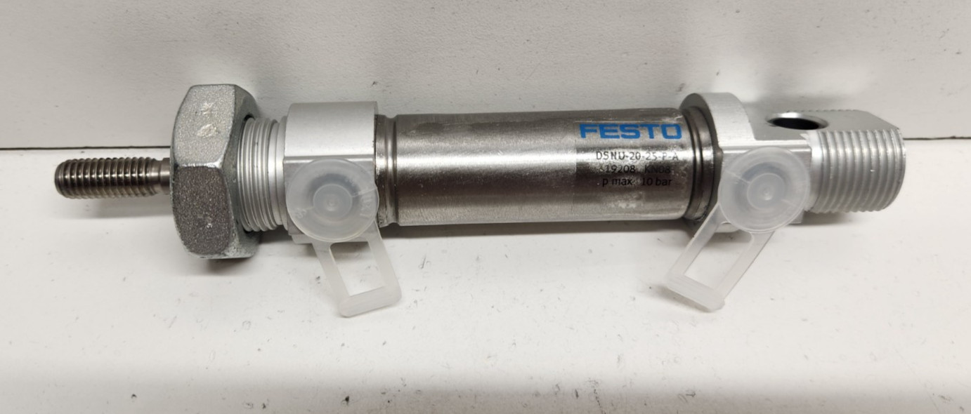 NEW NO BOX! FESTO 20MM BORE X 25MM STROKE PNEUMATIC CYLINDER DSNU-20-25-P-A