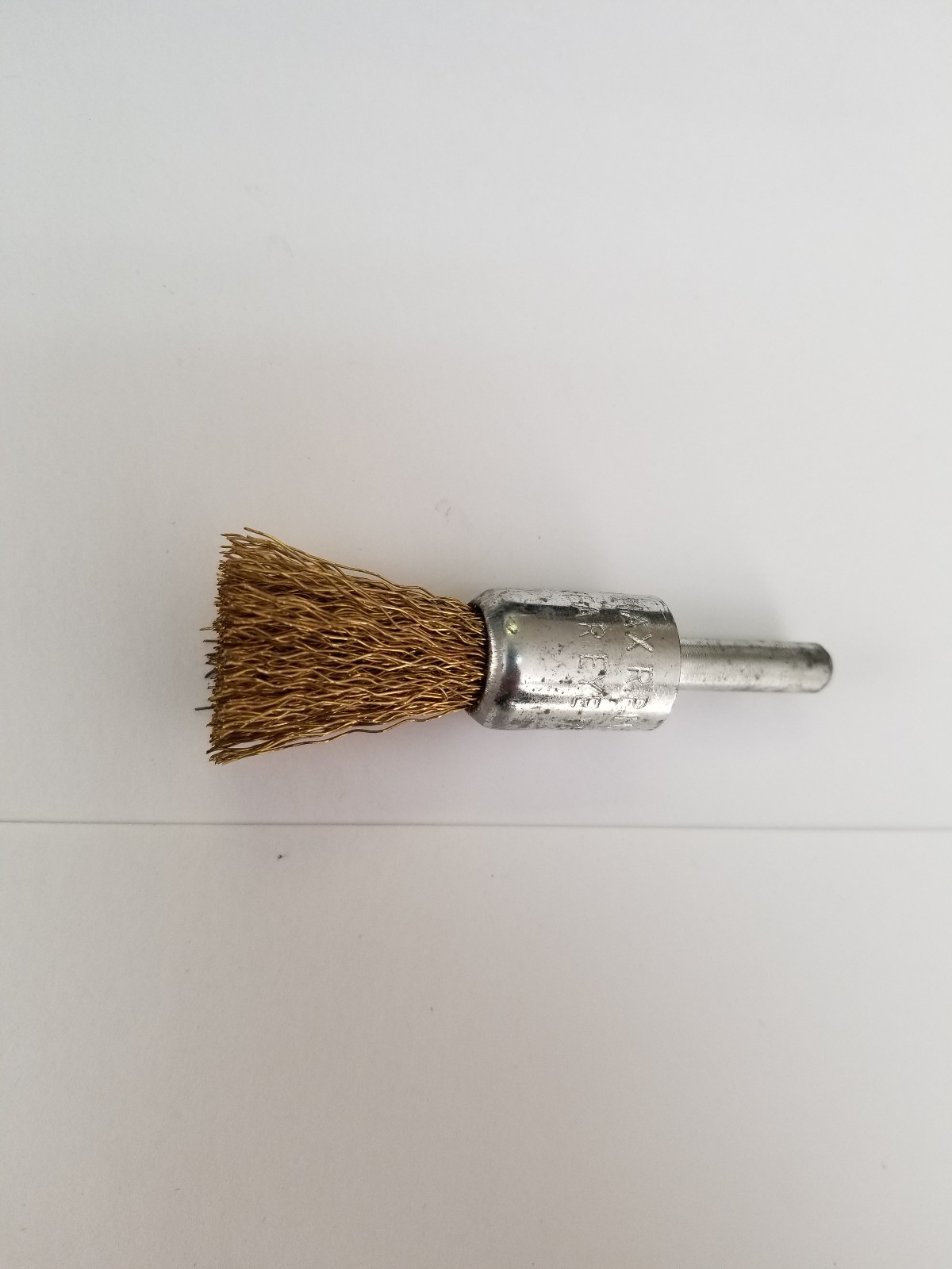 5/8” BRASS END BRUSH .0118 WIRE 1/4” SHAFT 10 PER PACKAGE