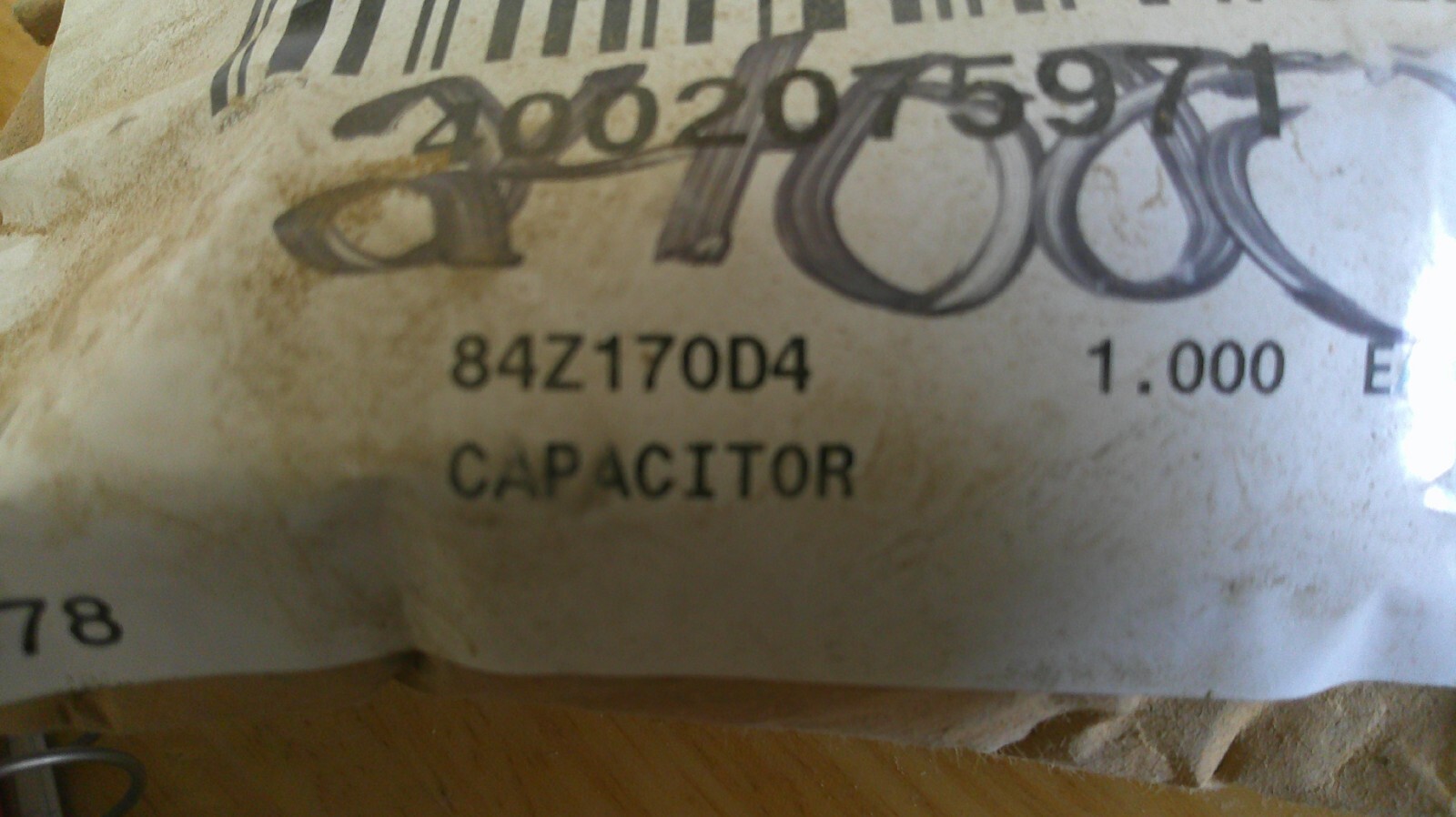 CDE Capacity Film Capacitor SCRN241R-F 1500V P&H 84Z170D4