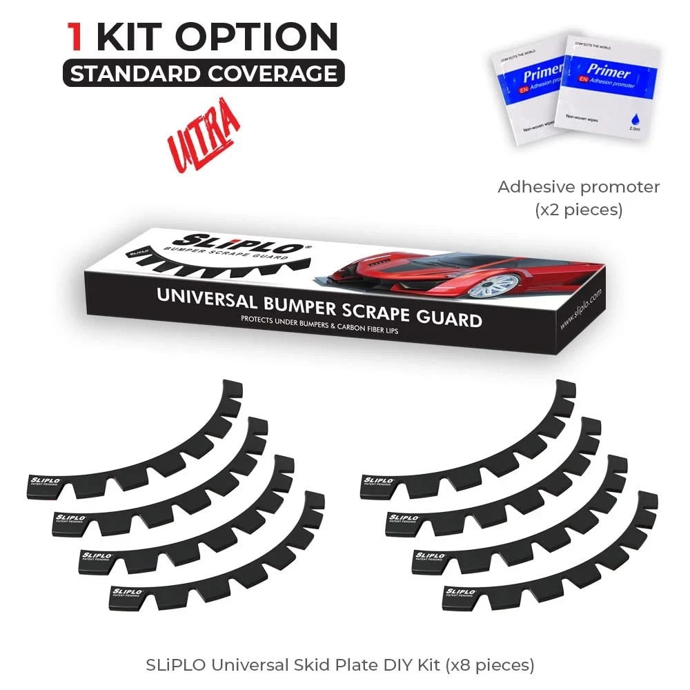 8 Pack SLIPLO Ultra Universal Front Bumper Scrape Guard Skid Plate Bumper Fro…