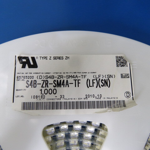JST S4B-ZR-SM4A-TF (LF)(SN) Qty of 200 per Lot JST S4B-ZR-SM4A-TF (LF)(SN)