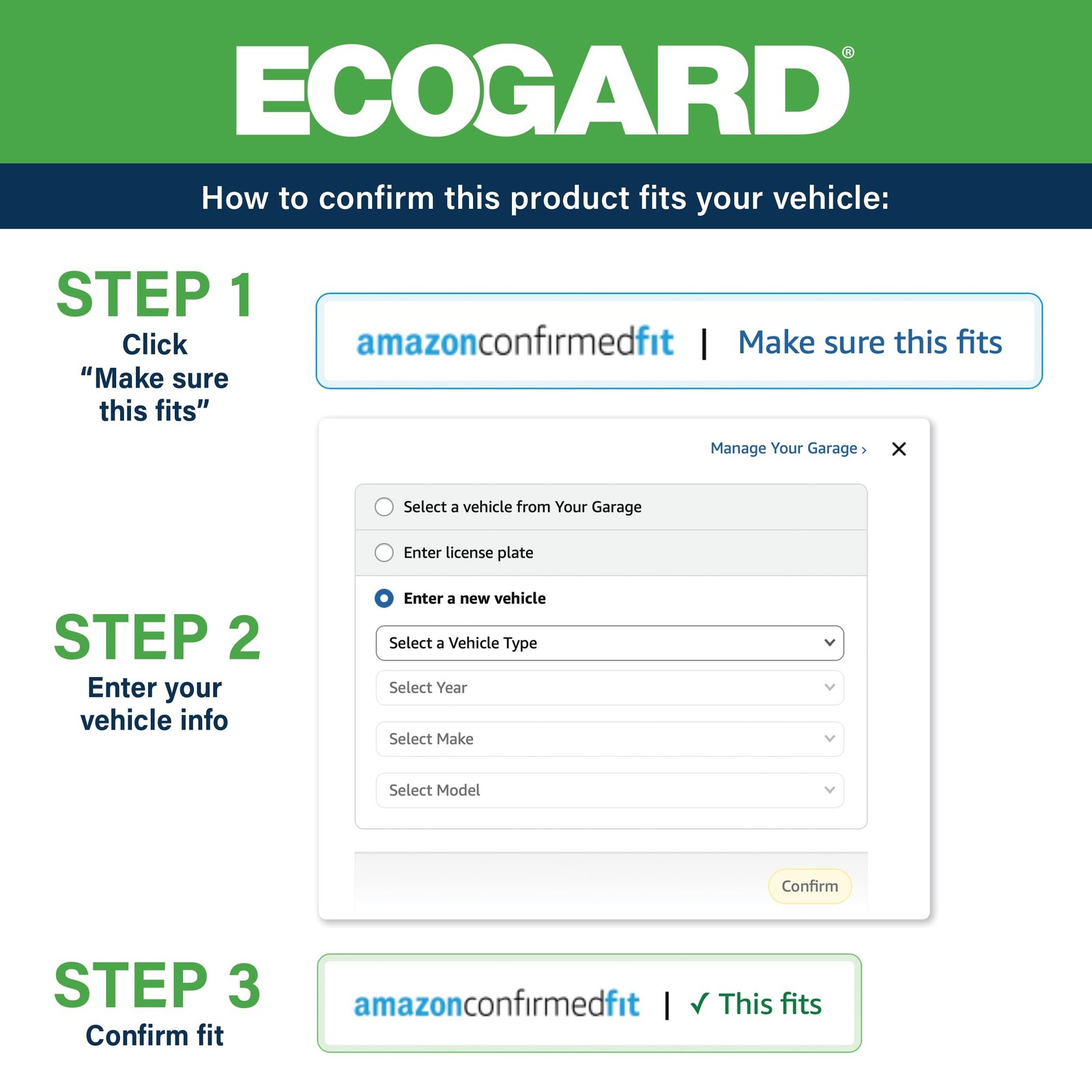 ECOGARD XA5596 Premium Engine Air Filter Fits 2005-2018 Volkswagen Jetta, 201…