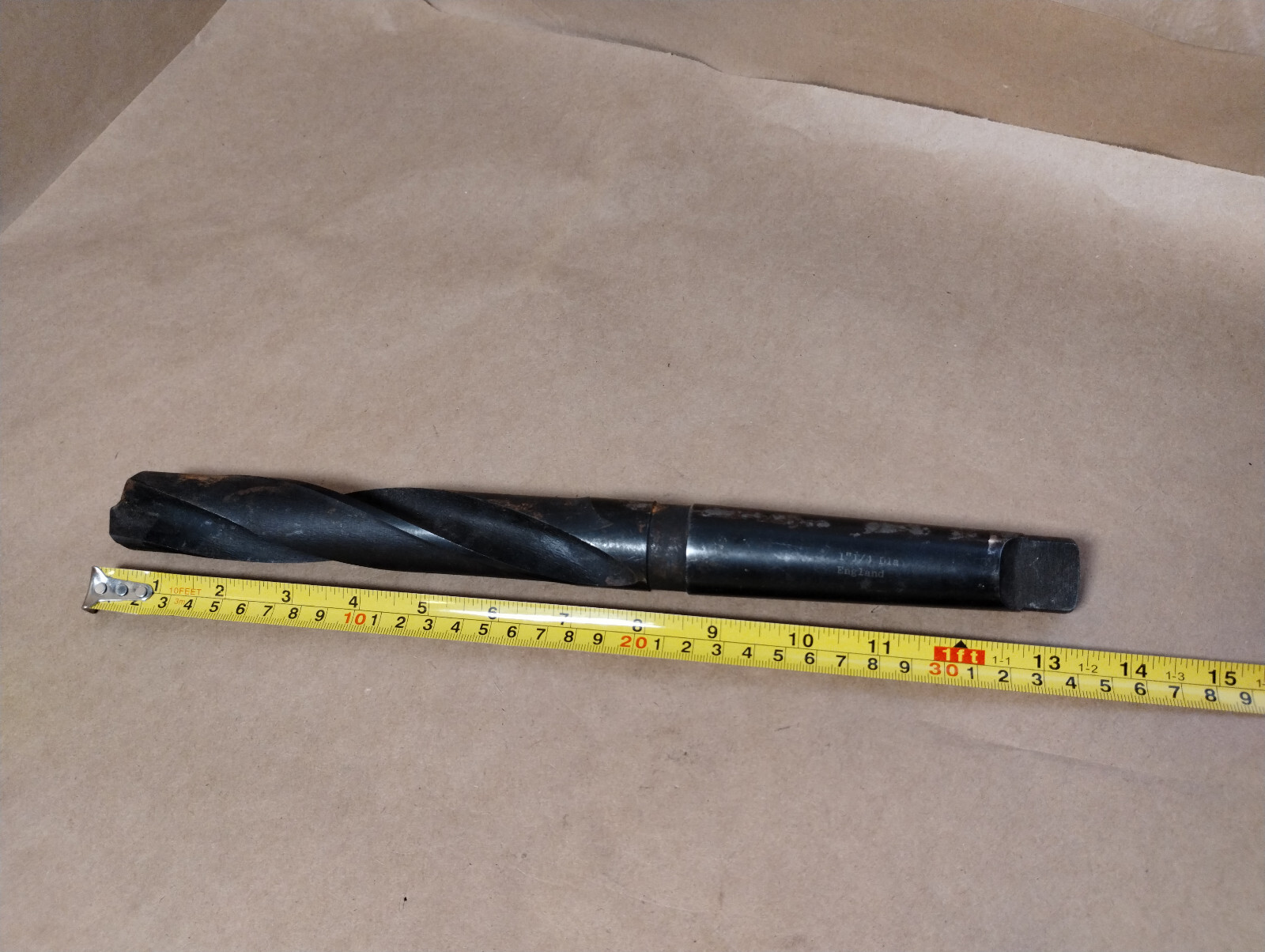 NEW Dormer England 1-1/4 H.S. Taper Shank Drill Bit
