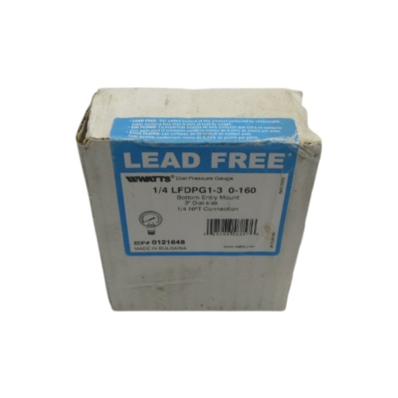 WATTS LFDPG1-3 0121648 0-160PSI 1/4″ NSFS