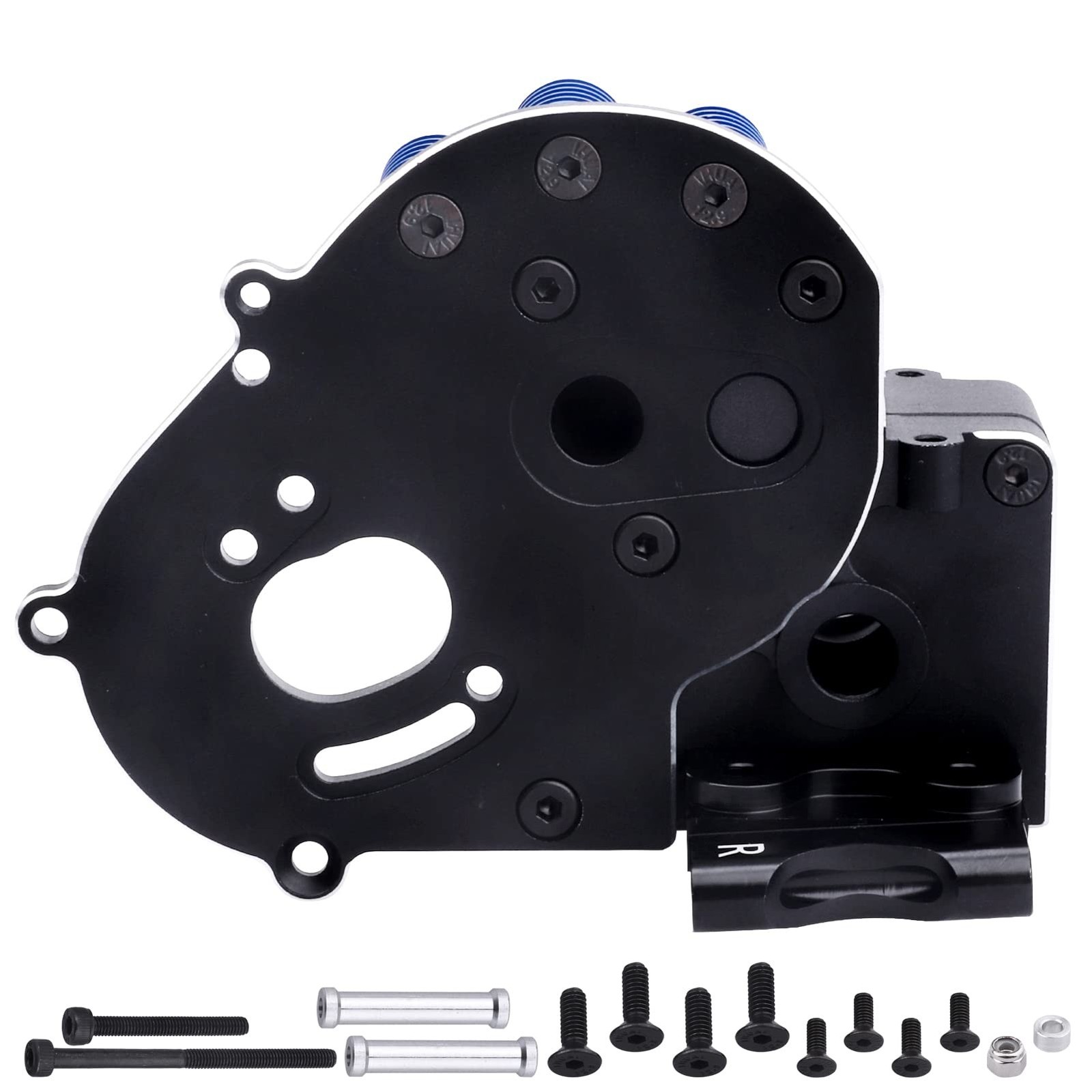 Aluminum Transmission Case Gearbox with Motor Plate and Arm Mounts for 1/10 T…
