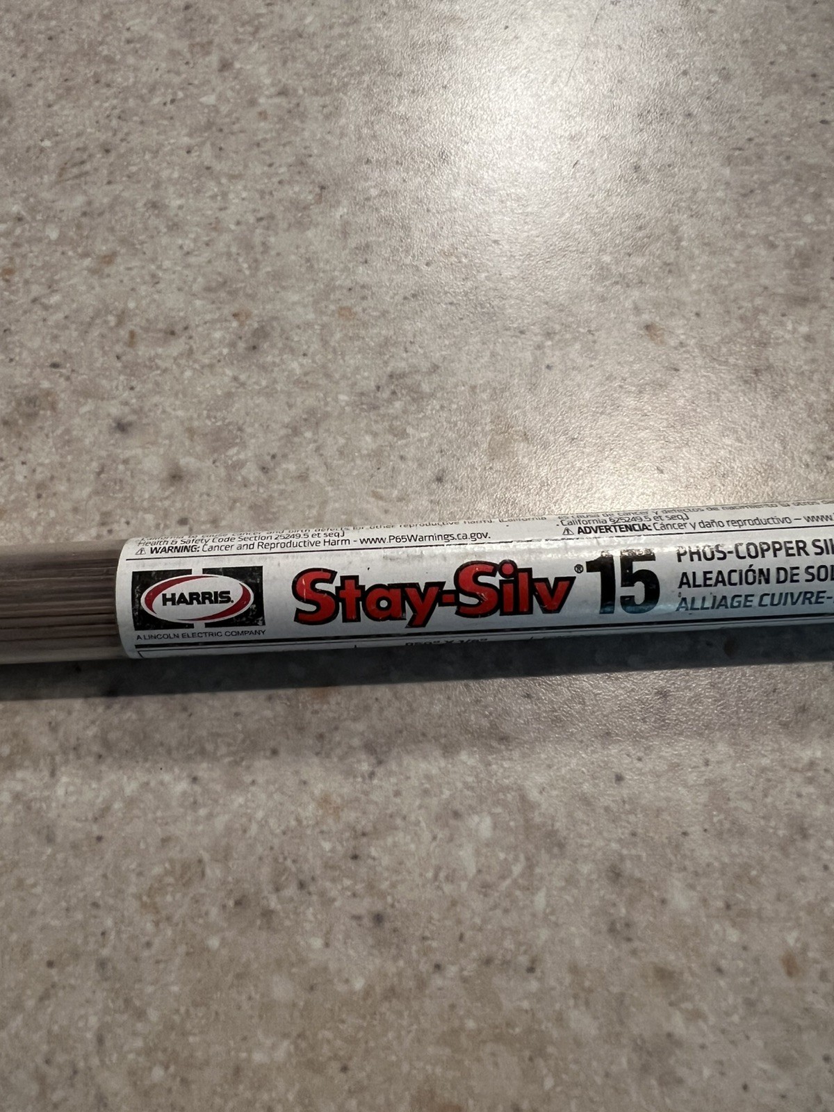 Harris Stay-Silv 15% silver brazing alloy Qty.28 rods .050 x 1/8”