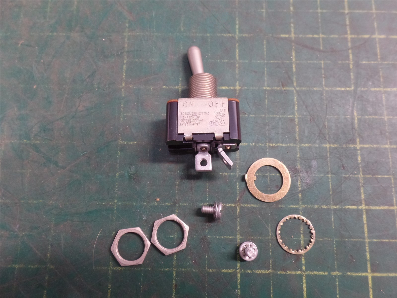 GENUINE TROJAN O&K 10230338700 TOGGLE SWITCH ASSEMBLY, 8921, 15A, 1/2HP, L191