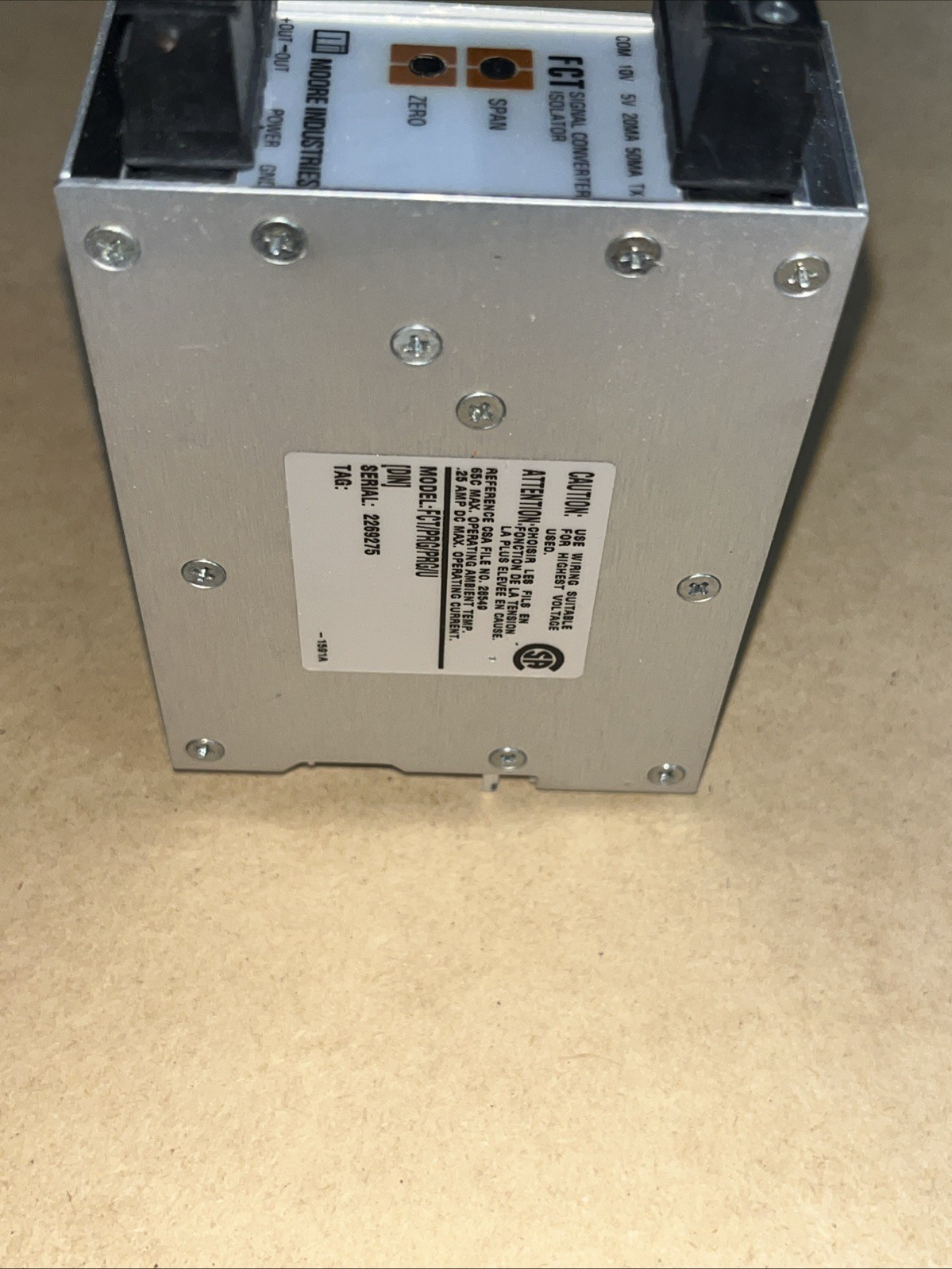 MOORE INDUSTRIES FCT/PRG/PRG/U SIGNAL CONVERTER/ISOLATOR 1-5V 4-20MA New