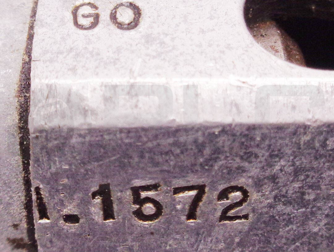 ATLAS 1-1/4-7NC-2 THREAD PLUG GAGE GO PD1.1572 NOGO PD1.1657