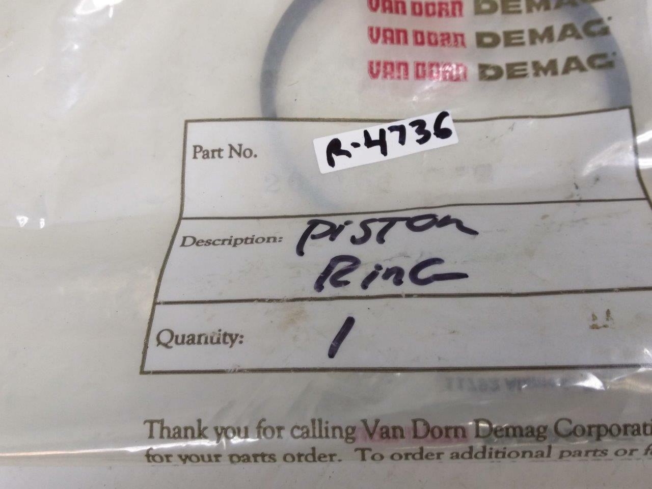 Van Dorn Demag 3.4235″ I.D X 3.70″O.D X 18.80″Thick Piston Ring Lot of 2