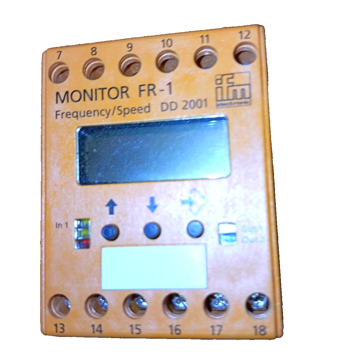IFM Efector Electronic Frequency/Speed Monitor FR-1, DD2001