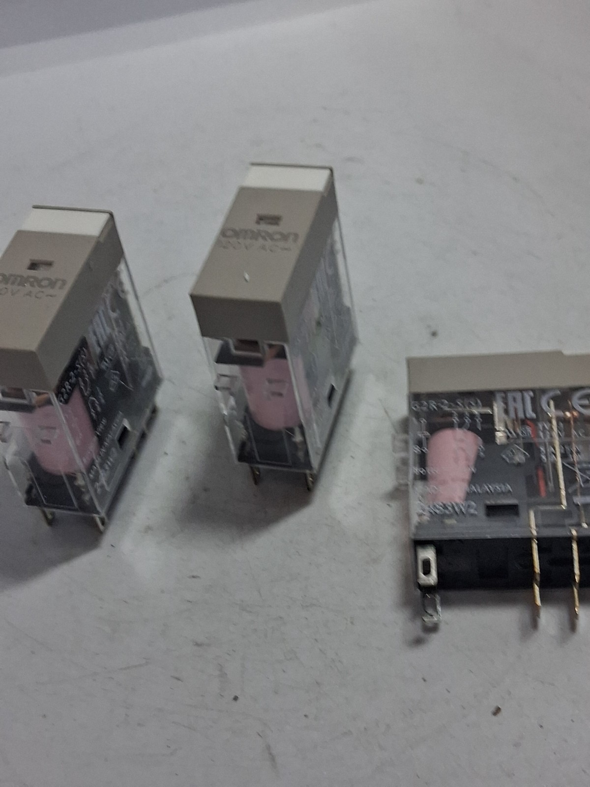 OMRON G2R-2-S-AC120 POWER RELAY 120VAC 8 PINS (LOT OF 3) NNB
