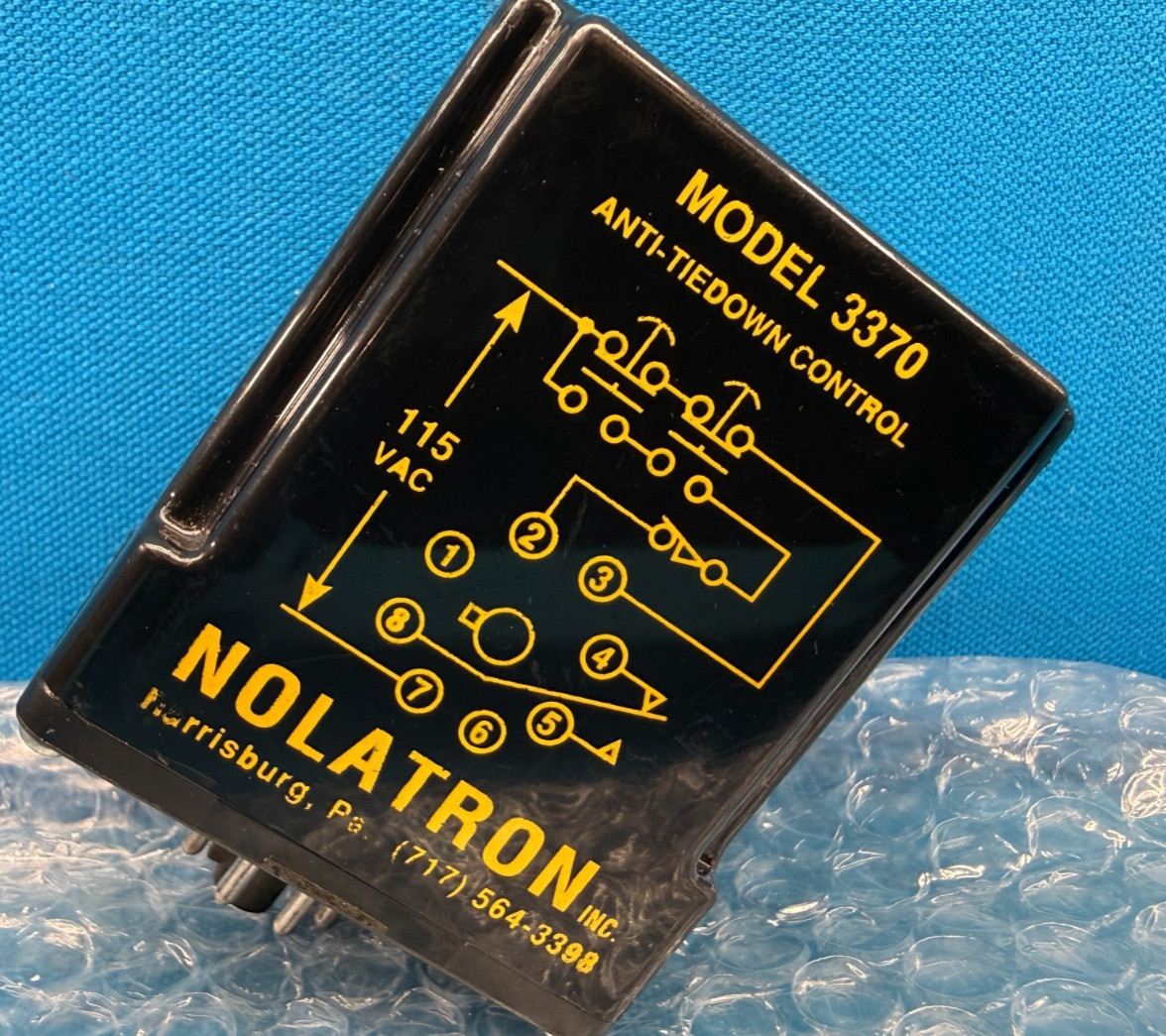 Nolatron Model 3370 Anti Tiedown Control Module 115VAC 10A Industrial Relay