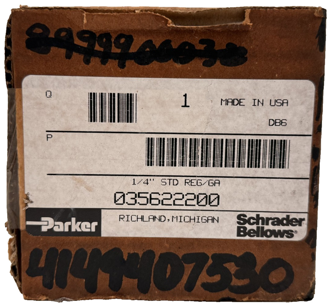 NEW PARKER 035622200 PREP-AIR REGULATOR 6-125PSIG 35622200