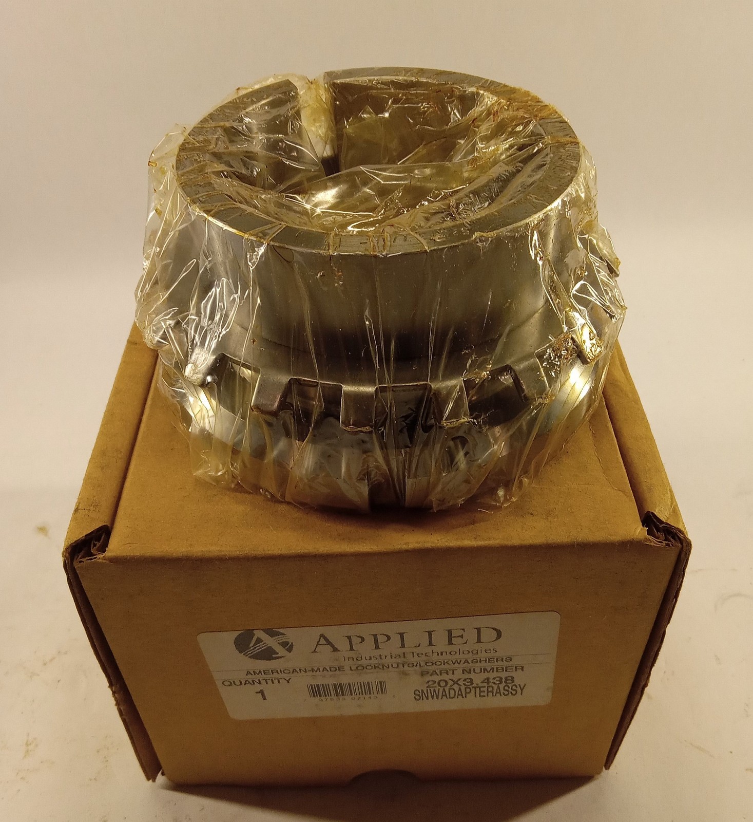 1 NEW APPLIED INDUSTRIAL TECH. 20X3.438 SNW ADAPTER ASSEMBLY NIB ***MAKE OFFER**