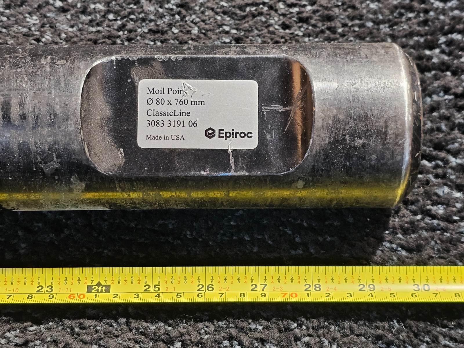 Epiroc 3083 3191 06 Moil Point (Conical) 760 mm for SB302 Classic Line