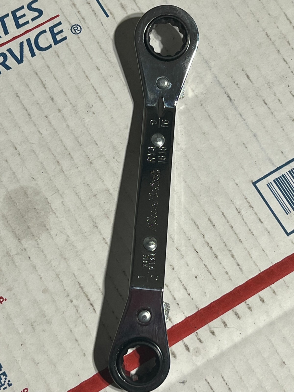 blue point rya1618 wrench racheting combo 1/2 9/16 nos