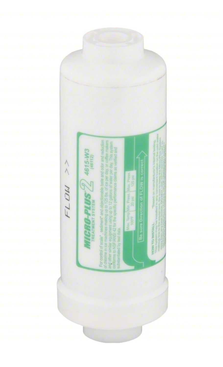 Nu-Calgon 4615-W3 Ice Machine Filter, 12.5 gpd, Micro-Plus 2 Cartridge