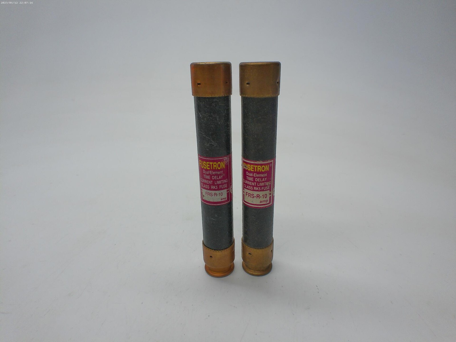 FUSETRON FRS-R-10 FUSE PINK LOT OF 2 NSNP.