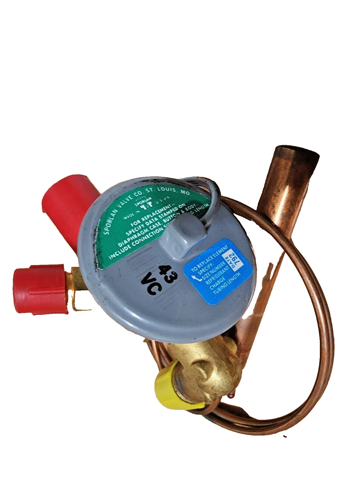 SPORLAN FVE-1/4-C / FVE1/4C EXPANSION VALVE THERMAL 1/4” X 1/2” SAE