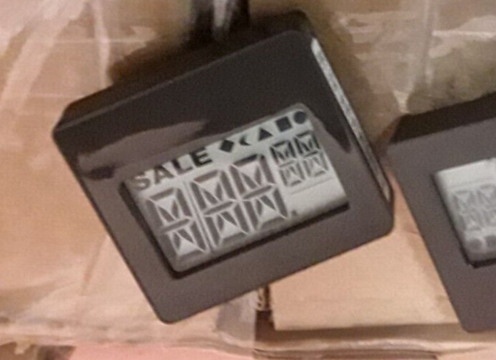 Lot of 100 NCR Electronic Digital Display Price Tags NOS Need batteries 1085630B