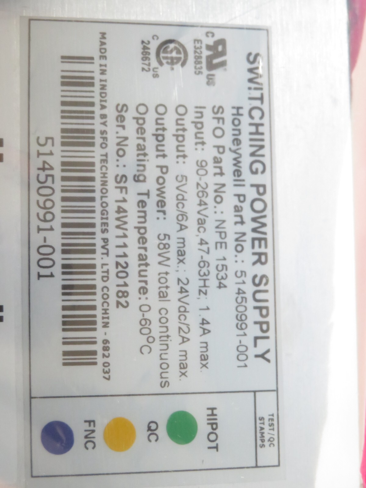 Honeywell HC900 900P01-0001 Power Supply NEW IN BOX