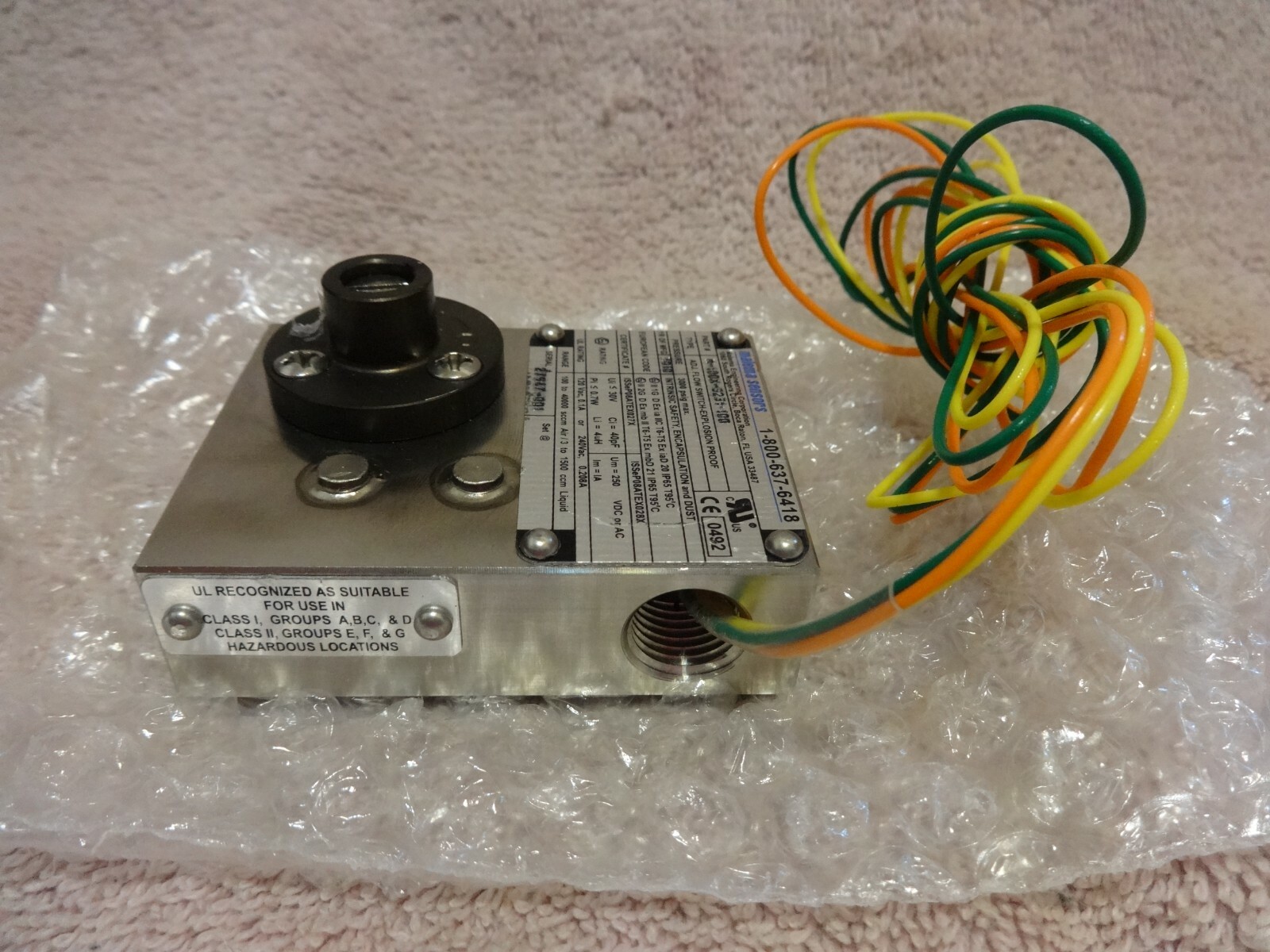 MALEMA SENSORS, M-100X Series Ex-proof Adjustable Flow Switches M-100X-S231-100