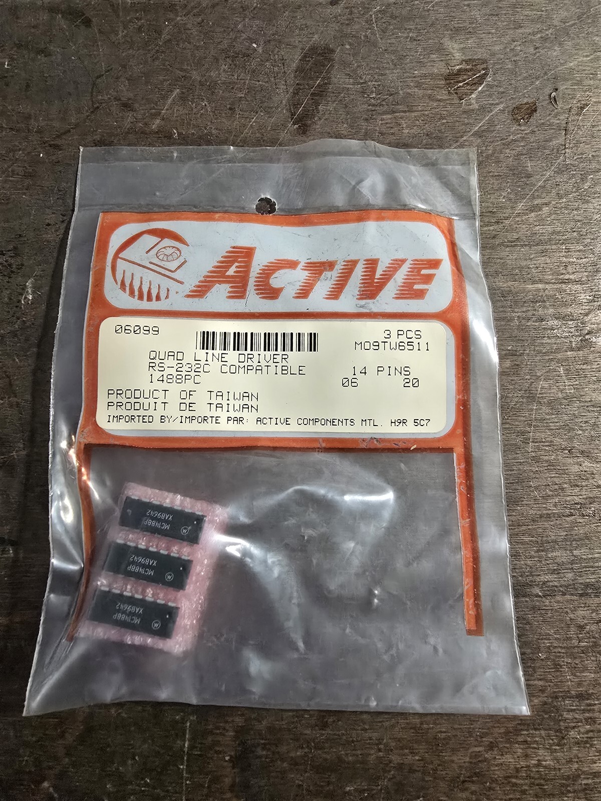 NEW Active MOSTW6511 Quad Line Drivcer 3-Pack *FREE SHIPPING*
