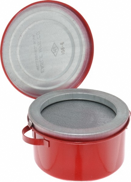 Eagle 1 Quart Capacity, Coated Steel, Red Bench Can 3-5/8″ High x 6-1/4″ Diam…