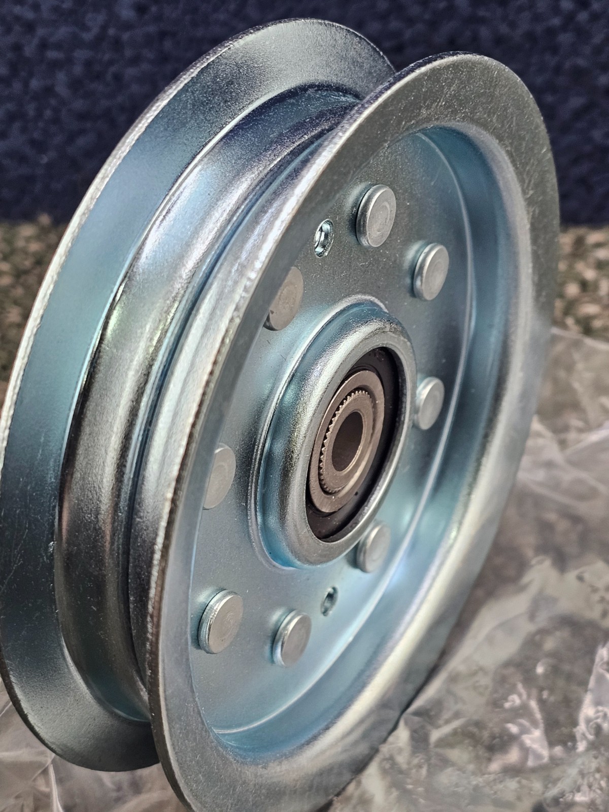 (QTY 2) TonGass 956-04129 Exact Replacement 4 7/8″ Flat Idler Pulley fits MTD