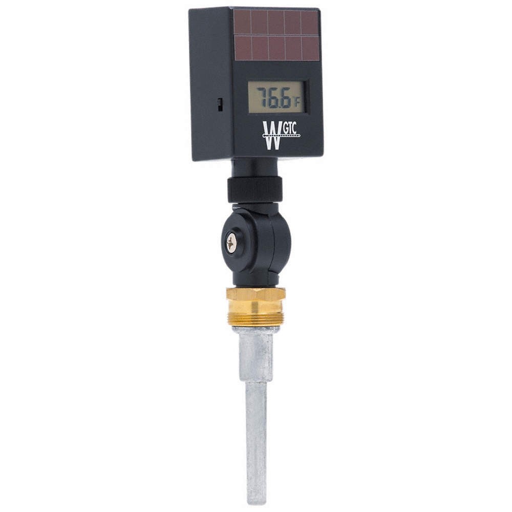 WGTC AADHFC Thermometer,Solar Light,3/4″ NPT Thread 801CM9