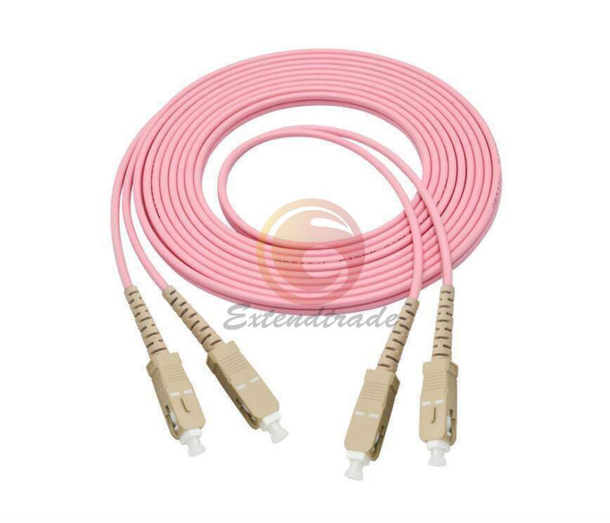 3M SC to SC UPC Duplex Fiber Cable OM4 Multimode 3.0mm Fiber Optic Patch Cord