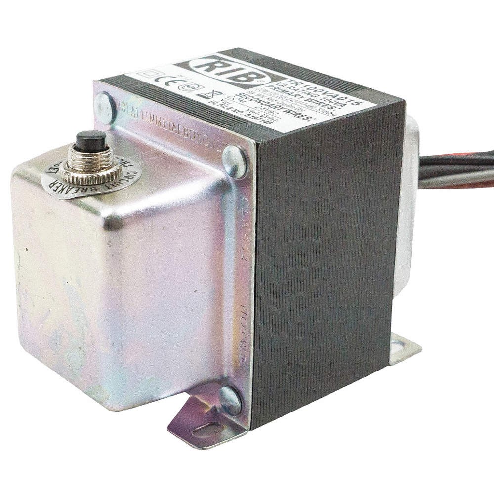 FUNCTIONAL DEVICES INC / RIB TR100VA015 Cls 2 Trnsfrmr,100VA,Enclosed,Hub, Foot