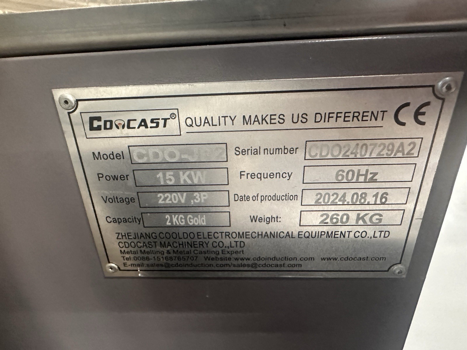 CDOCAST CDO-JP2 2kg Induction Vacuum Casting System – Jewelry / Precious Met