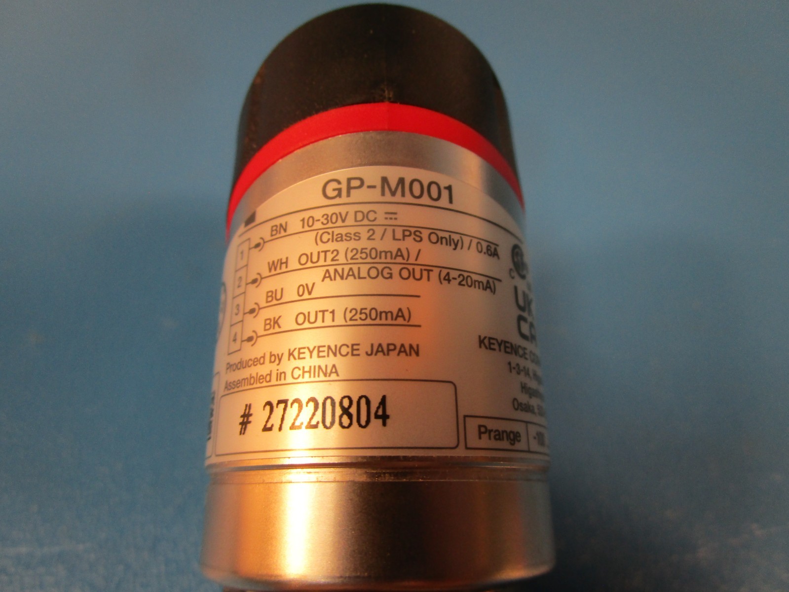 Keyence GP-M001, Pressure Sensor, 10–30VDC Supply, Analog Output 4–20mA
