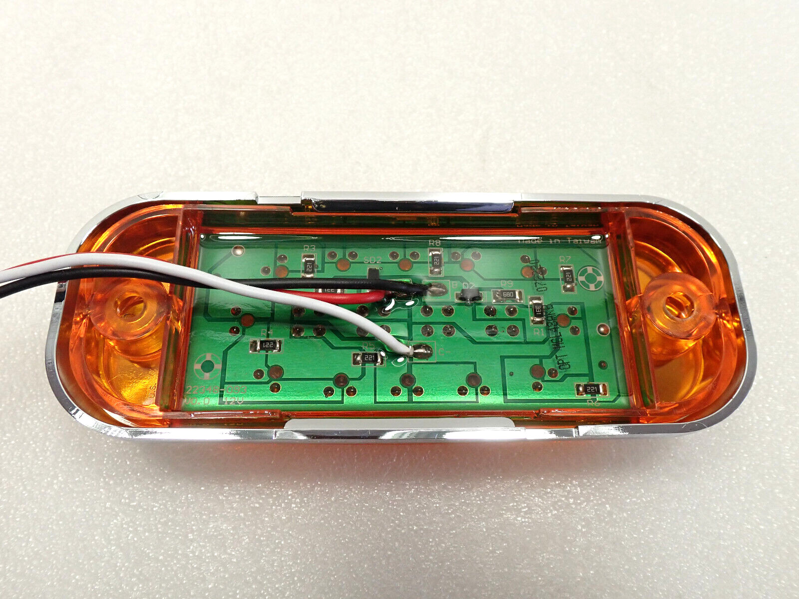 Optronics OPT MCL48AKB Kit LED Marker/Clearance Light With A48CB Chrome Bezel