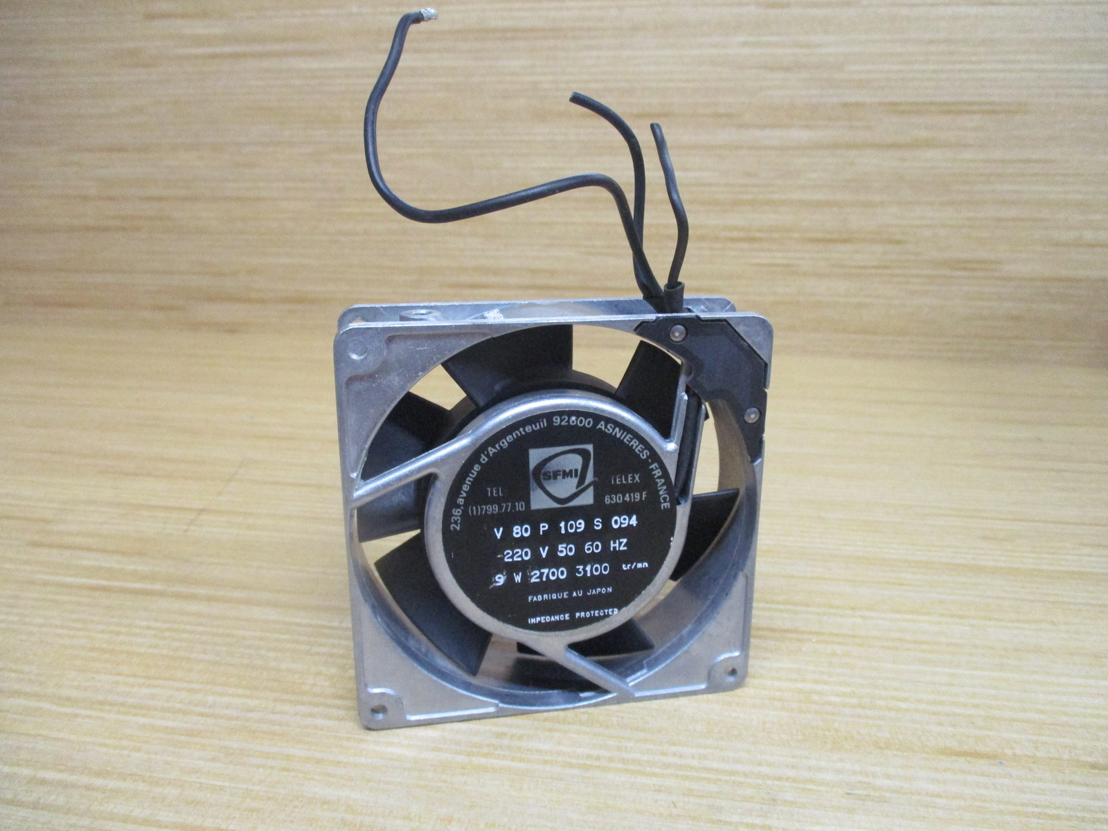 SFMI V 80 P 109 S 094 Axial Fan V80P109S094 Mounted