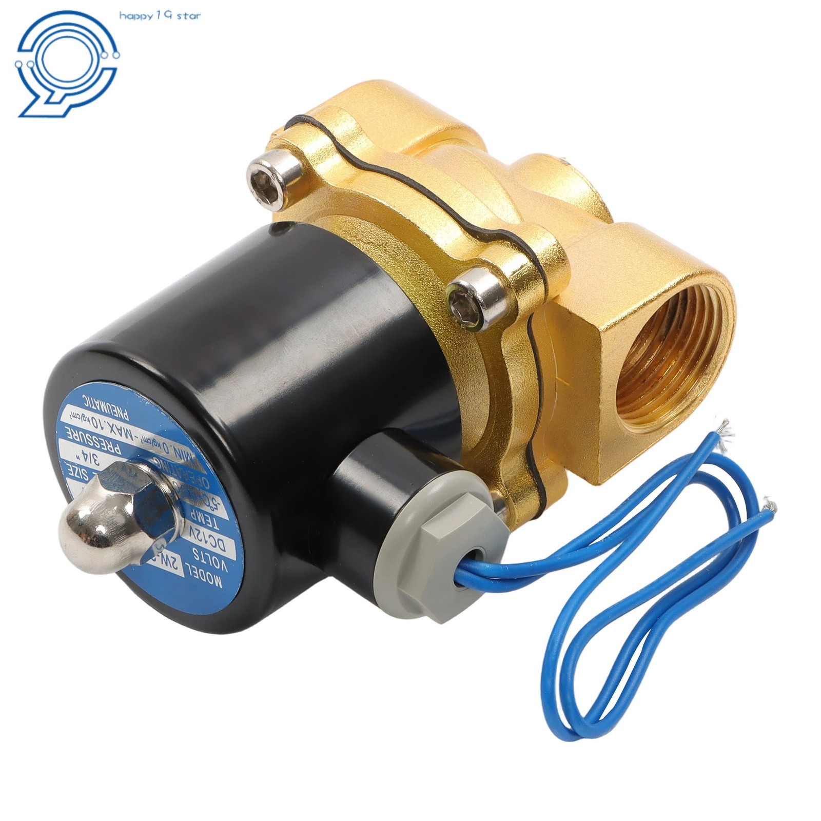 12V 220V 3/4″ Solenoid Valve Air Water N/C Gas Oil Normally Closed