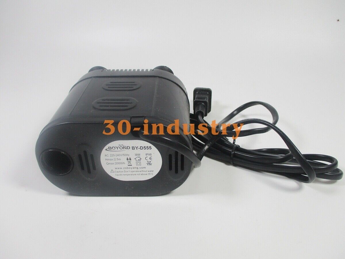 New For BY-D555 Ice Maker Cooler Submersible Pump Fish Tank Water Pump 2.5m 220V