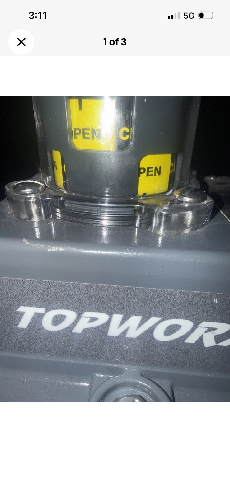 Topworx Valve Controller DXP-L41ZNEB One Scratch On (Open-Close) Cover On Top