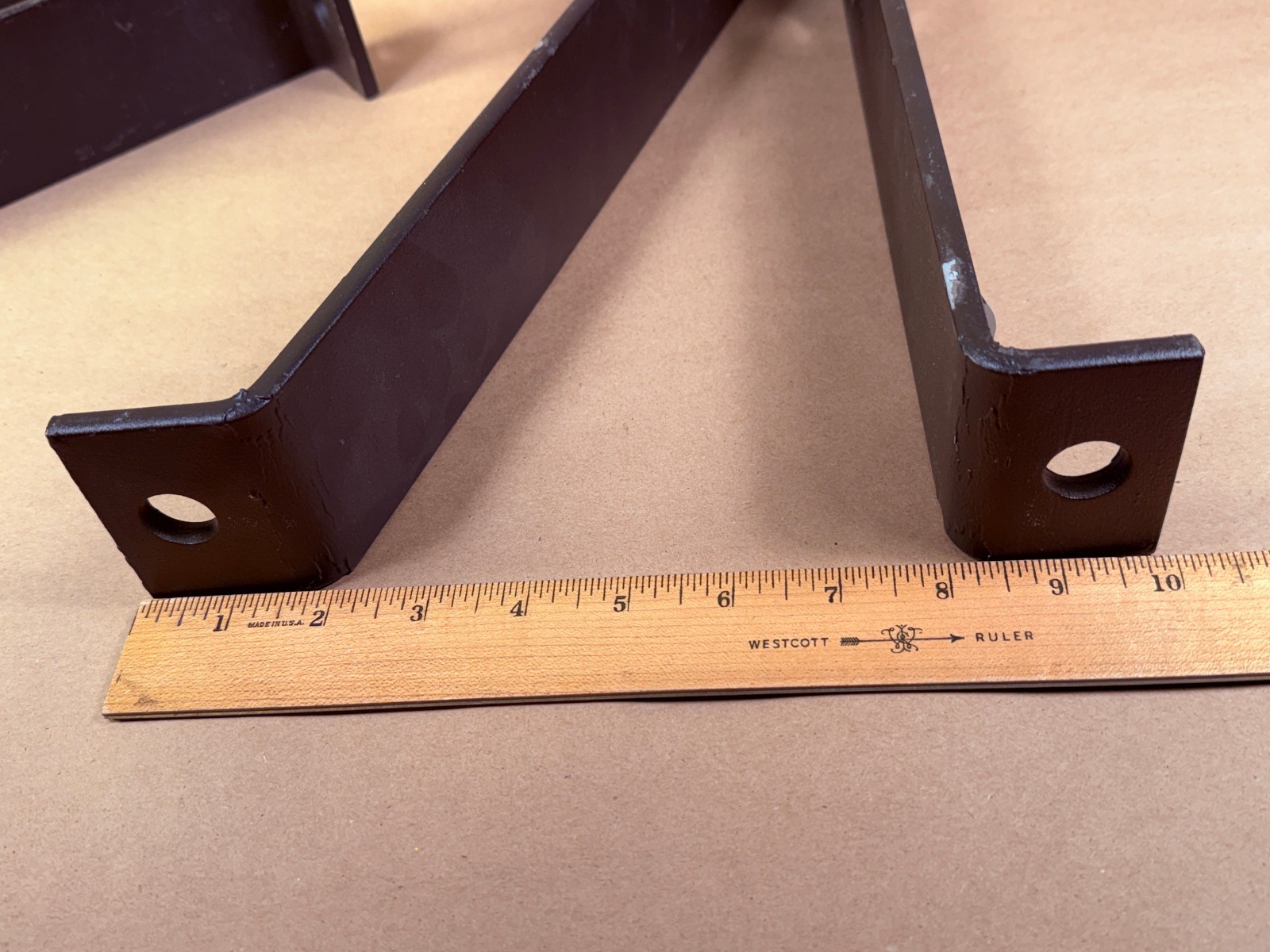 PAIR – Hubbell 4040 Heavy Duty Steel Mounting Bracket – Bronze Color 17940
