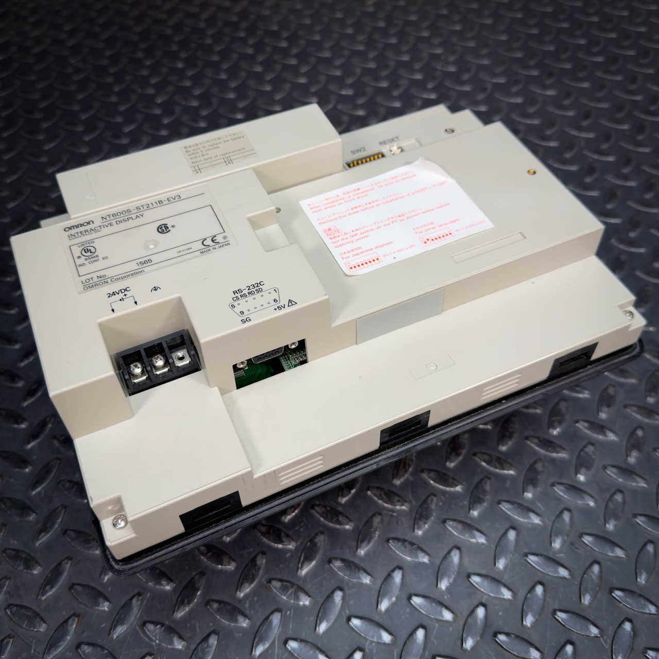 Omron NT600S-ST211B-EV3 Touch Panel Terminal for Parts