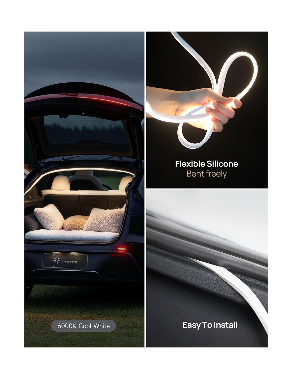 TPARTS Trunk LED Light Strip for Tesla Model Y (Including New Model Y Juniper…